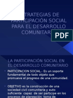Estrategias de Participacion Social