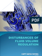 Distrubance of Fluid Vol. Regulation