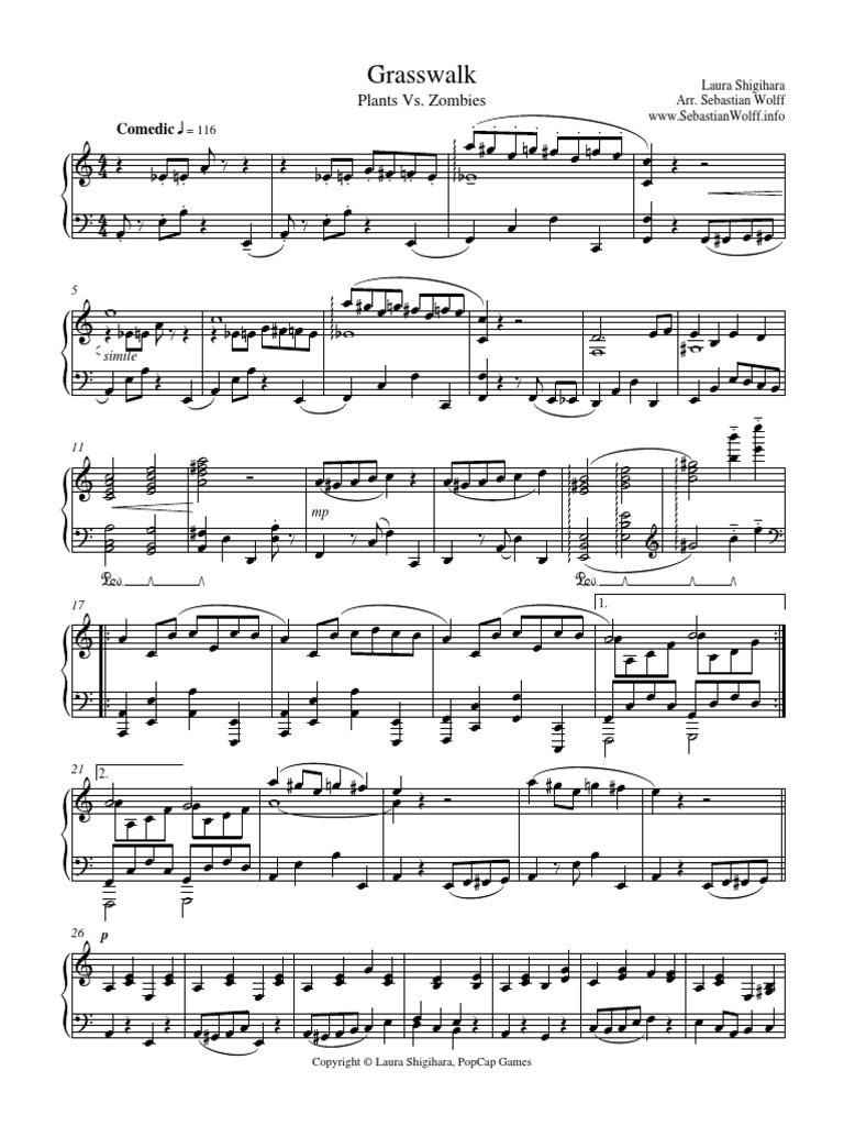 Pvz Grasswalk Zombies Zombie Video Games