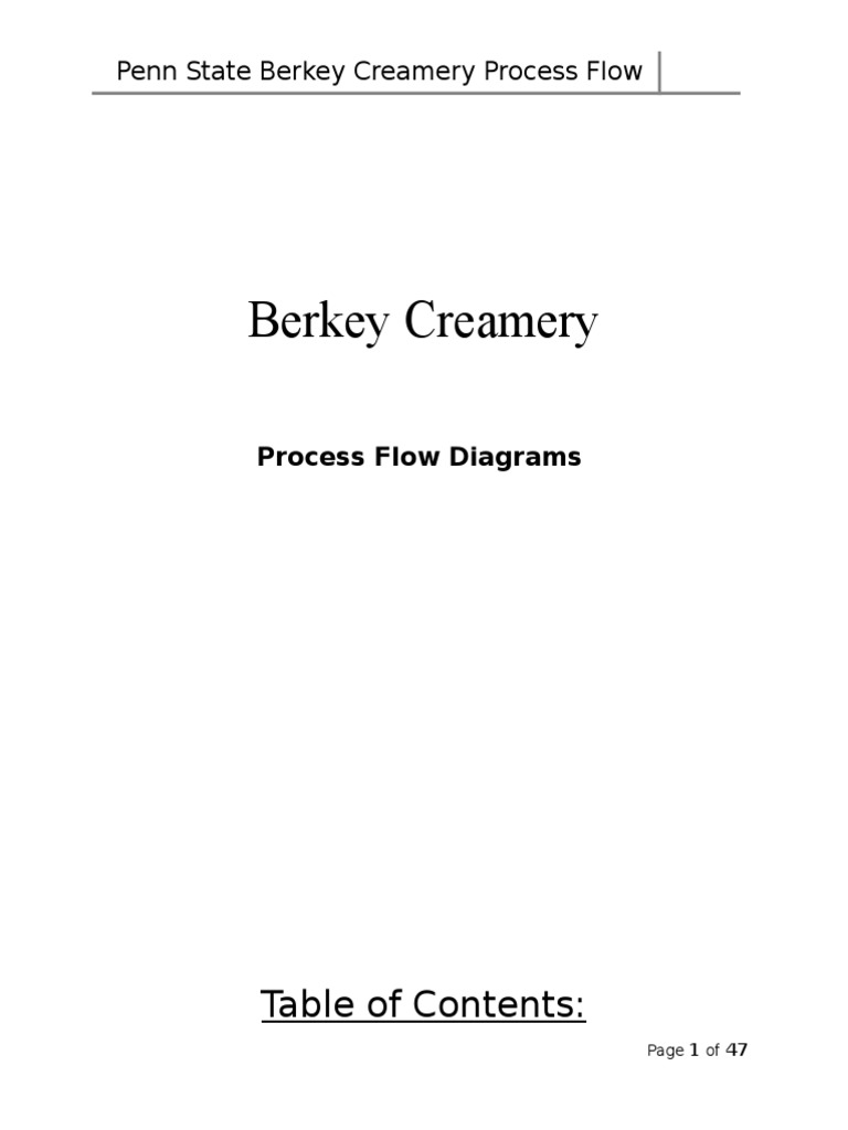 Process Flow Diagrams | PDF | Milk | Dairy Products