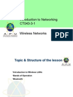 Introduction To Networking CT043-3-1 Wireless Networks