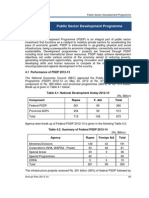 Public Sector Development Programme: 4.1 Performance of PSDP 2012-13