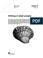 Writing C shell scripts