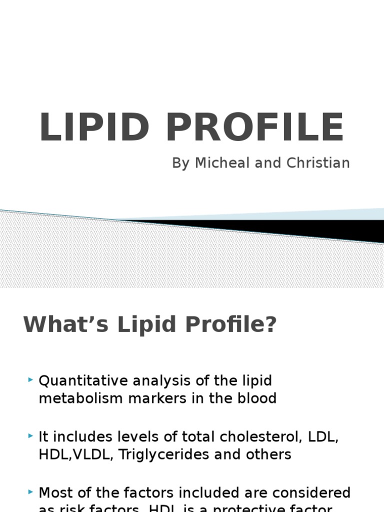 Understanding Lipid Profile Tests | PDF