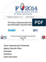 The Texas Cybersecurity Framework and Information Security Plans