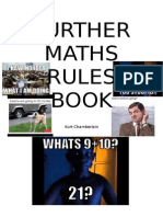 Further Maths Rules Book: Kurt Chamberlain