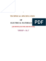 Technical Specifcation of Electrical Materials