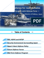 Japan's Defense For Next Decades: Building A Dynamic Joint Defense Force