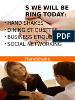 business ettiquettes and social networking