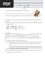 Av Estudo Do Meio - 2ºP - Fevereiro - 4º Ano