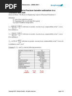 Exercise 1: Matrix-Fracture Transfer Estimation in A Transient Well Test