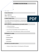 Curriculum Vitae: Ajad Parshad