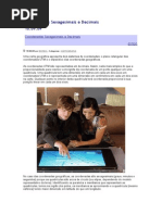 Coordenadas Sexagesimais e Decimais