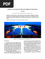 Critical Analysis of The Lupu Bridge in Shanghai: Ljhellis