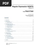 Regular Expression HOWTO: Guido Van Rossum Fred L. Drake, JR., Editor