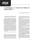 Psicologia e o Centro de Saúde