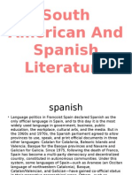 South Ameican and Spanish Literatue