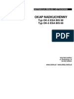 Instrukcja obsługi i użytkowania - okap nadkuchenny