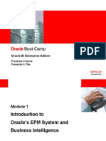 Introduction To Oracle EPM System and BI