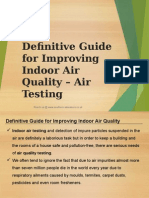 Definitive Guide For Improving Indoor Air Quality - Air Testing
