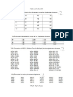 Math Worksheet II