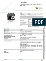 Product Data Sheet: Tesys D Thermal Overload Relays - 95... 120 A - Class 10A