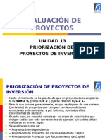 13 Unidad 13 Priorizacion de Proyectos de Inversión