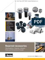 Reservoir Accessories: Filler Breathers, Strainers, Diffusers, Fluid Level/Temperature Gauges