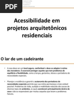Acessibilidade em projetos arquitetônicos residenciais