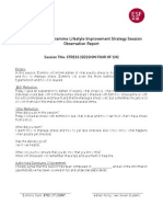 Big and Little Programme Lifestyle Improvement Strategy Session Observation Report Session Four