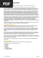 AWS R I C P: Adiographic Nterpreter Ertification Rogram