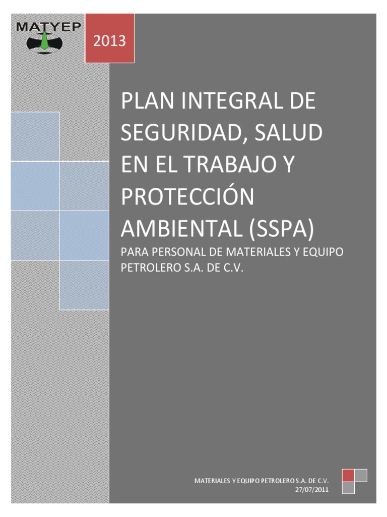 Plan Integral de Seguridad ANEXO S | PDF | Mercancías peligrosas ...