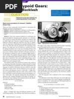 Bevel & Hypoid Gears:: Measuring Backlash