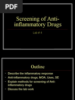 Screening of Anti-Inflammatory Drugs