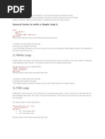 SAP Loop Control Structures Explained | PDF