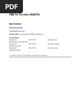 VB6 To TCL Mini HOWTO: Mark Hubbard