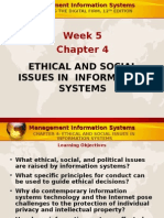 Week 5: Ethical and Social Issues in Information Systems