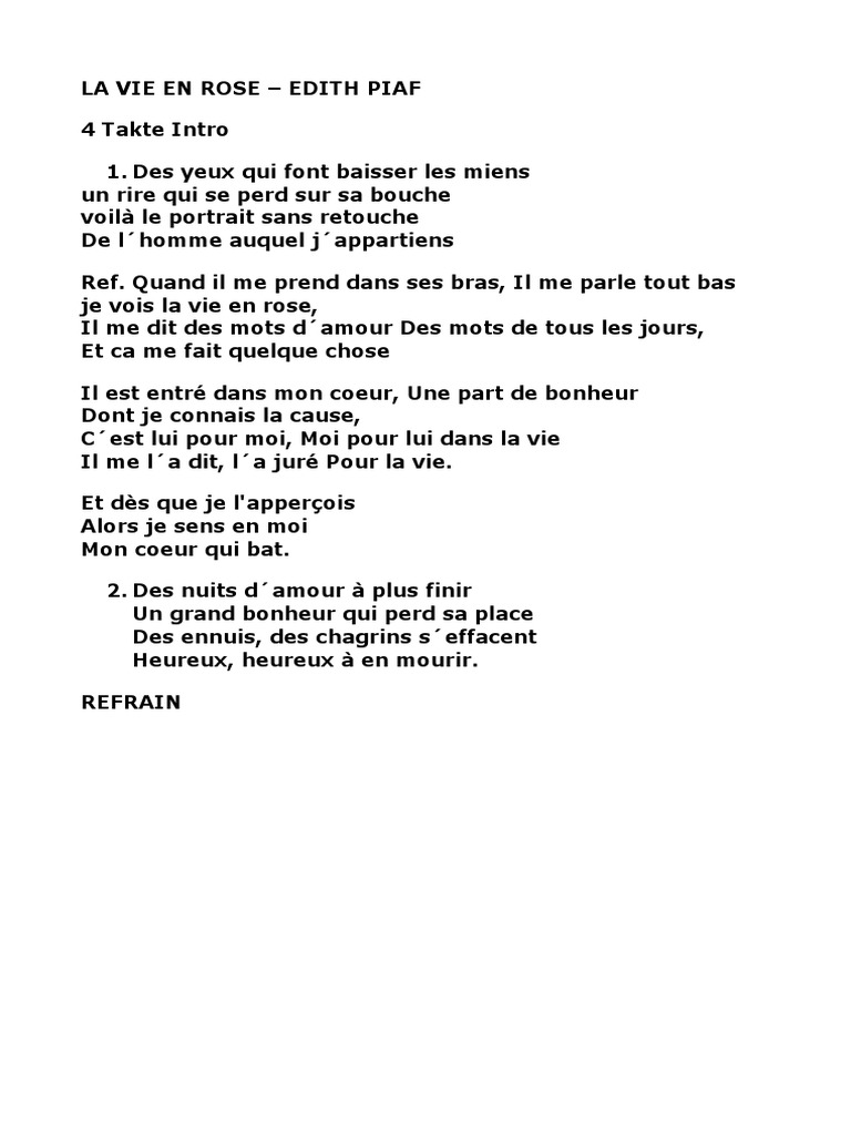 La Vie en Rose | PDF | Arts du langage et discipline | Art, image size:768x1024