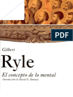 Ryle Gilbert, El Concepto de Lo Mental