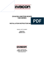 Civacon Junction Boxes 7500 SERIES: Installation Instruction Manual
