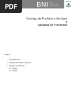 Catálogo Produtos e Processos