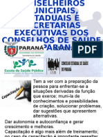 Capacitação Dos Conselhos Municipais de Saúde