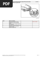 Removing and Installing Parktronic System (PTS) Control Module