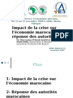 2009 AEC- Impact de La Crise Sur l’Économie Marocaine Et Réponse Des Autorités