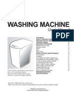 Manual Lavadora SAMSUNG WB15N3 Ingles