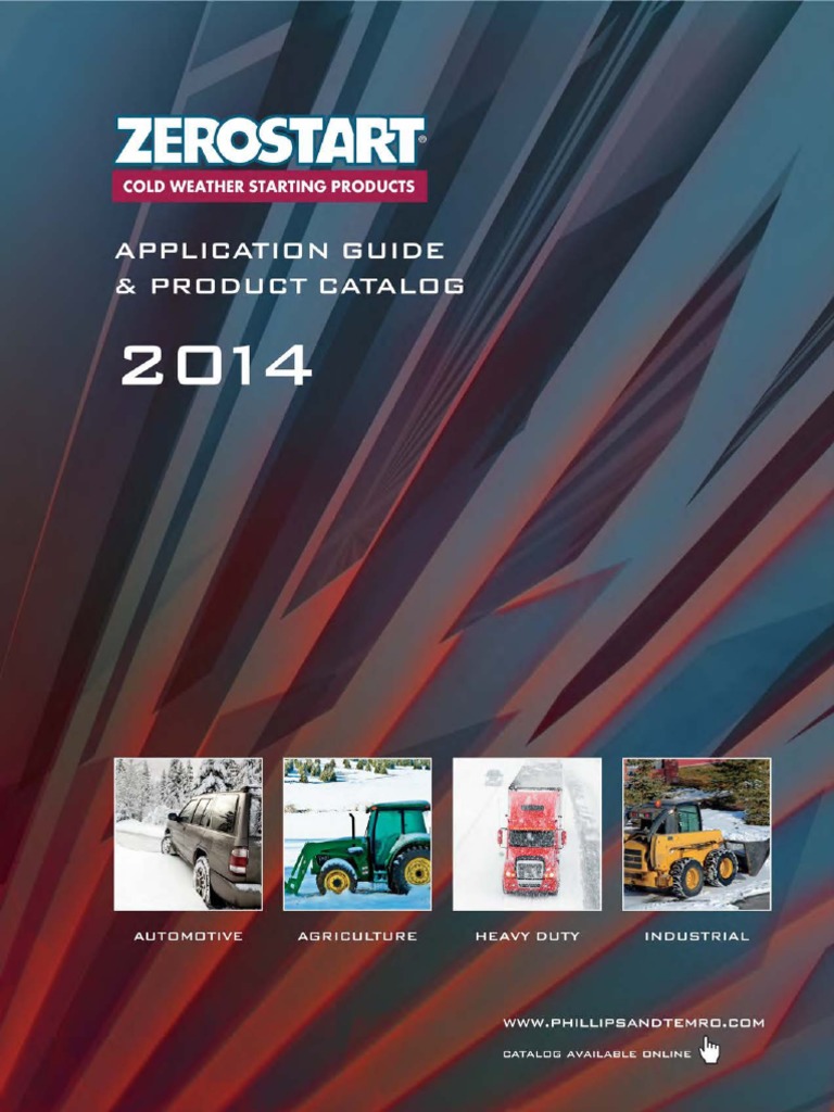 2014 Zerostart Application Guide and Product Catalog PDF PDF V6