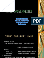 Anestesi II - Dasar2 Anestesi