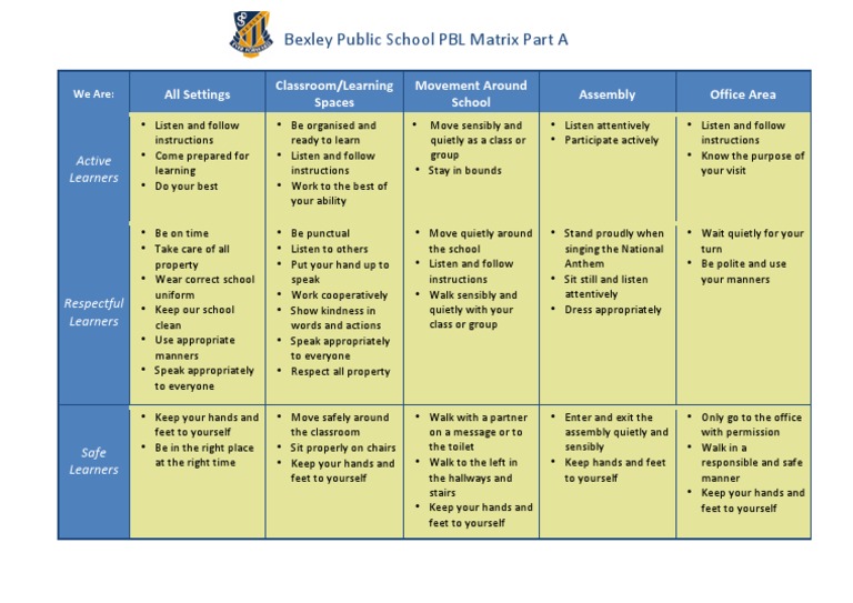 PBL Matrix Completed Part A | PDF | Career & Growth