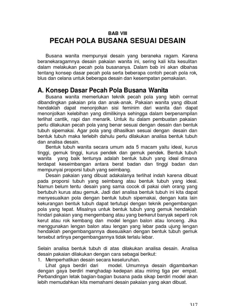 Pecah Pola Sesuai Desain