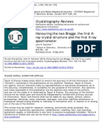 Crystallography Reviews: To Cite This Article: John R. Helliwell (2013) Honouring The Two Braggs: The First X-Ray Crystal